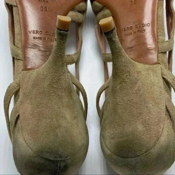 Alaia Paris made in Italy suede kitten heel pointed tor - Picture 2 of 9